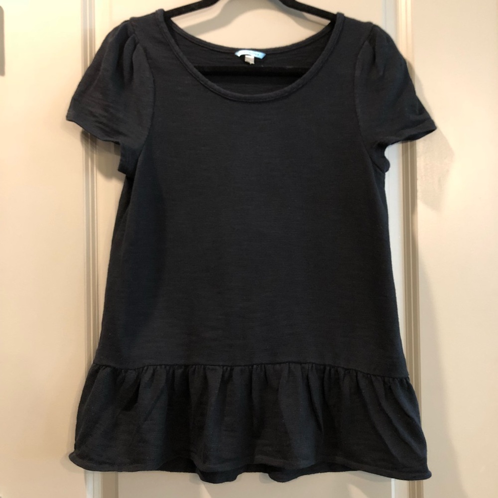Anthropologie | Leifnotes Black Peplum Top